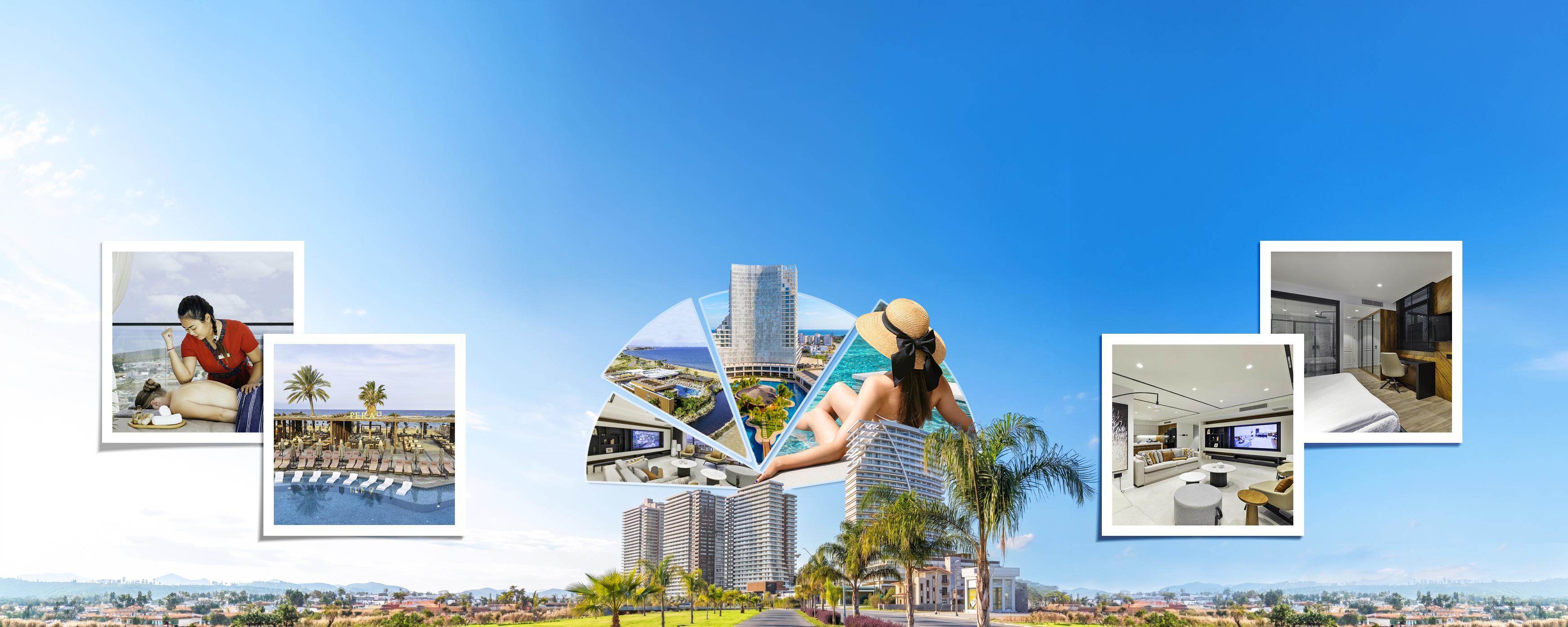 Luxury accommodation background