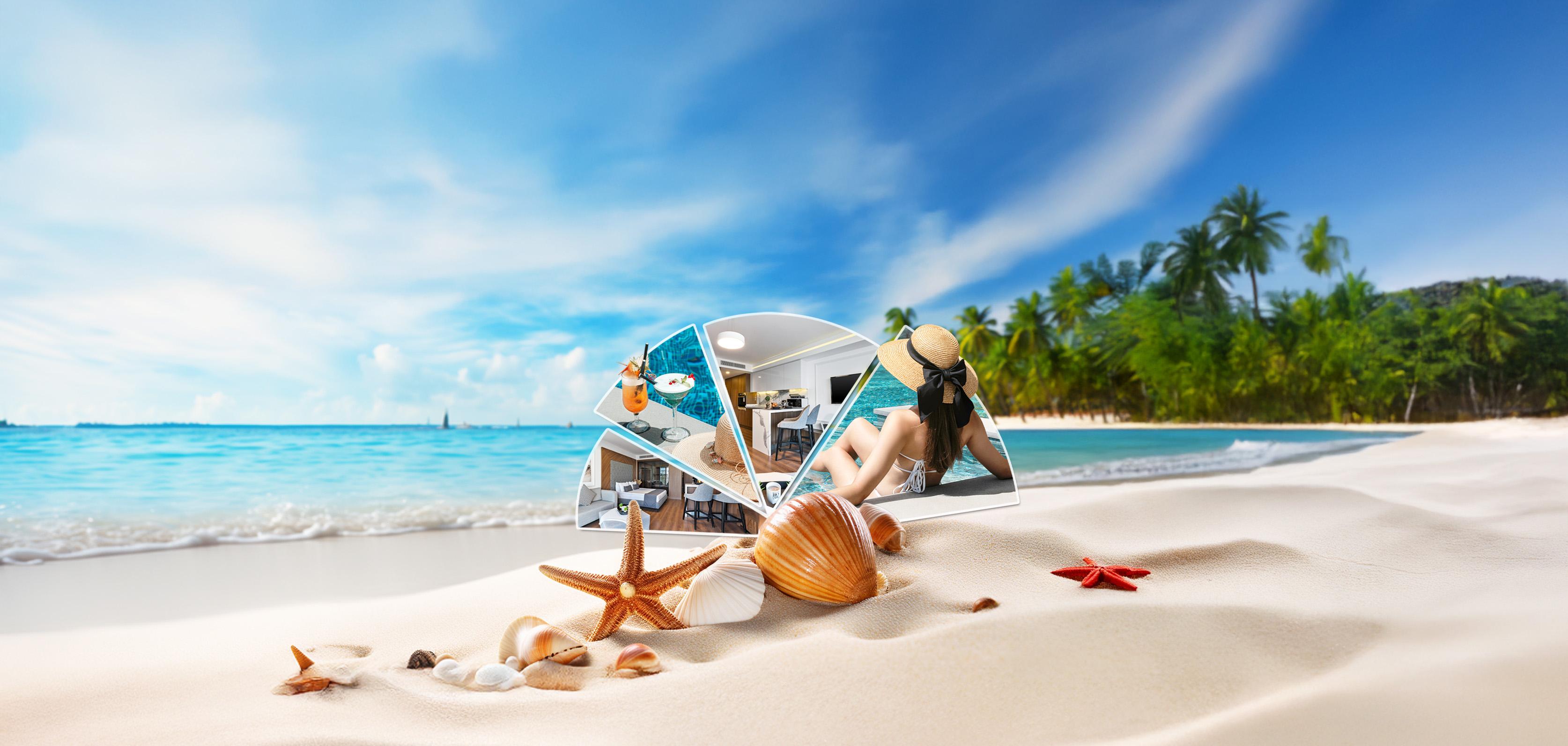 Luxury accommodation background